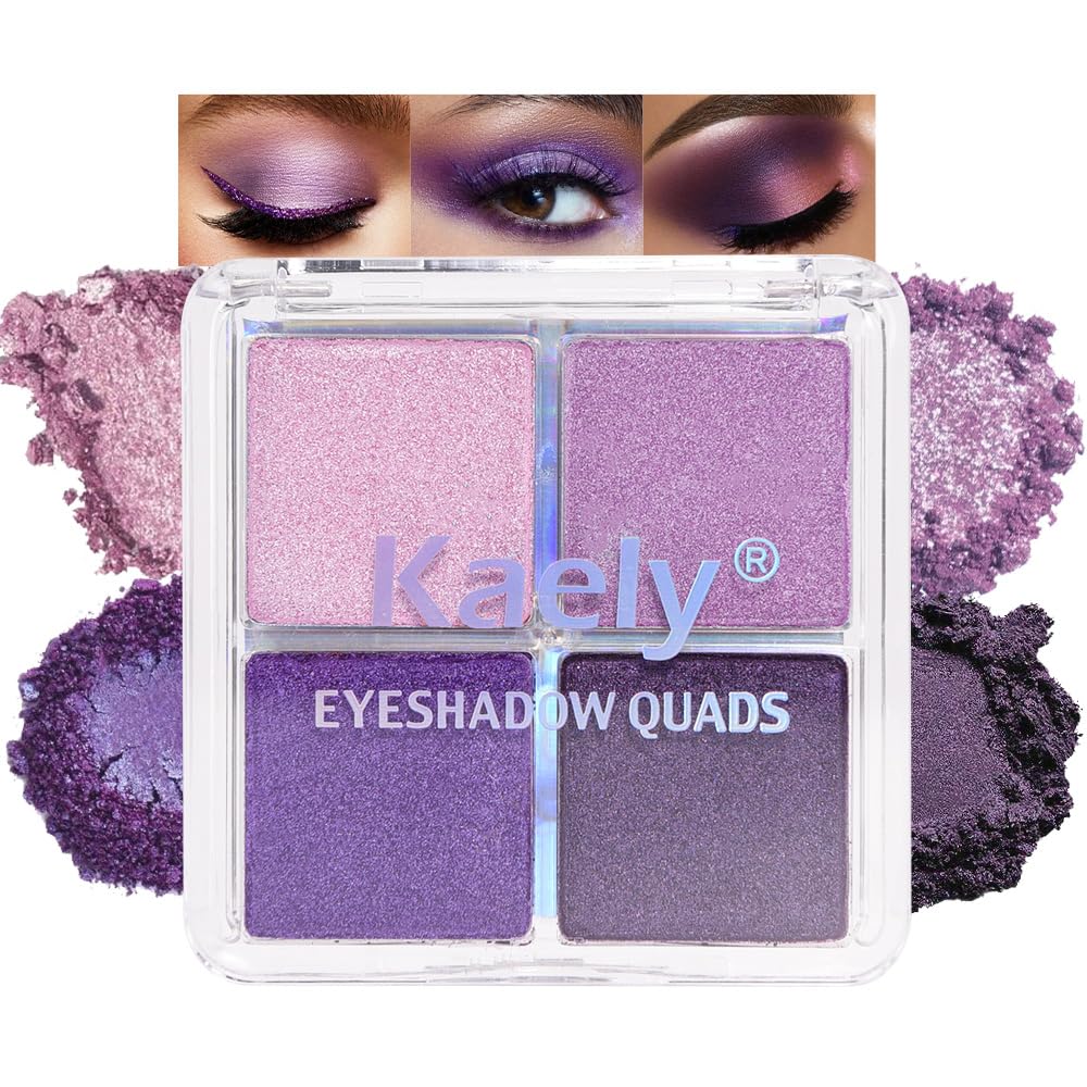 Kaely Paleta Lavanda Brillo, acabado suave y duradero.