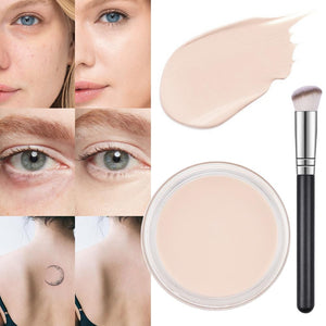 Kaely Pot Concealer con cobertura total en marfil para un acabado natural.