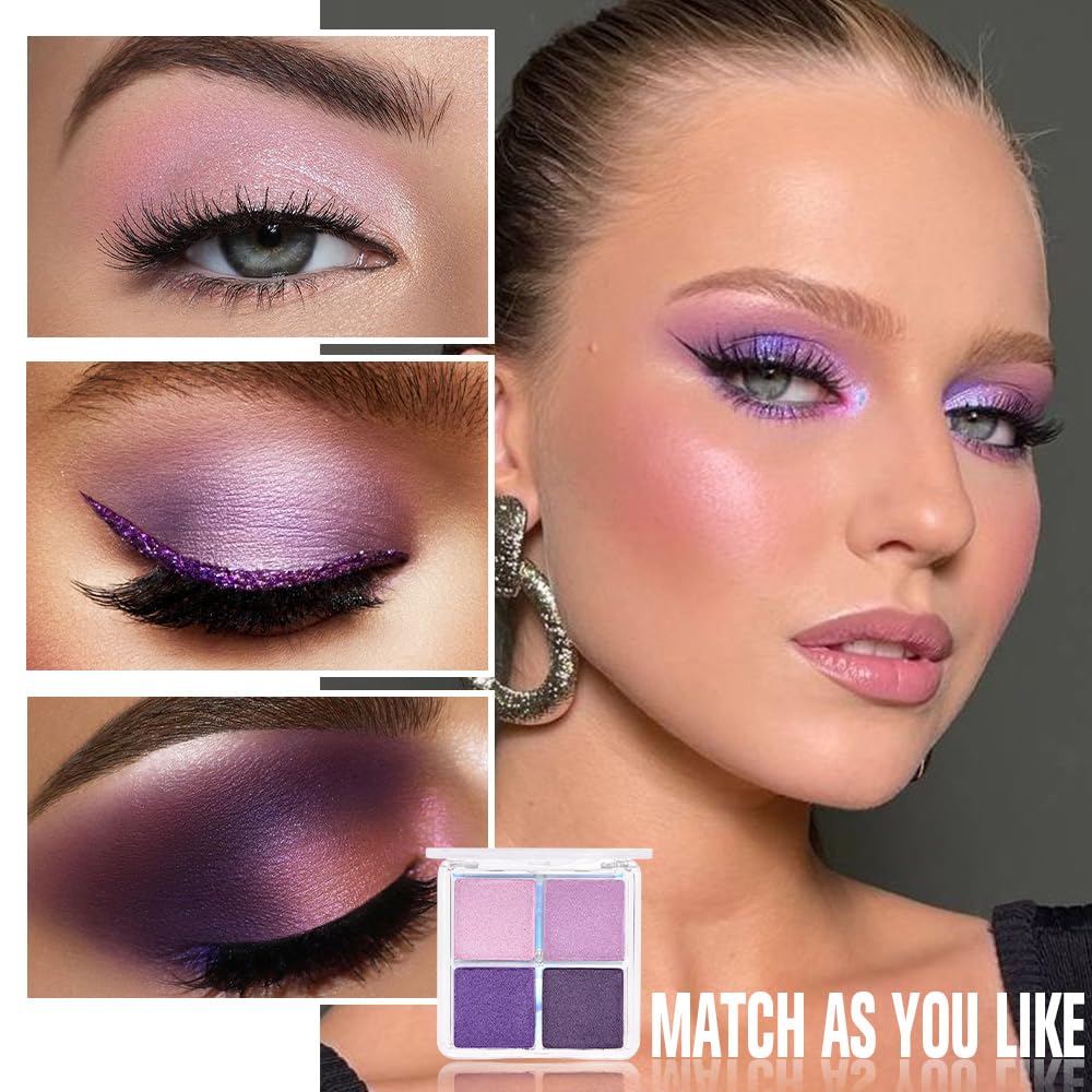 Propuesta de maquillaje diaria Lavanda Kaely, brillo sutil.