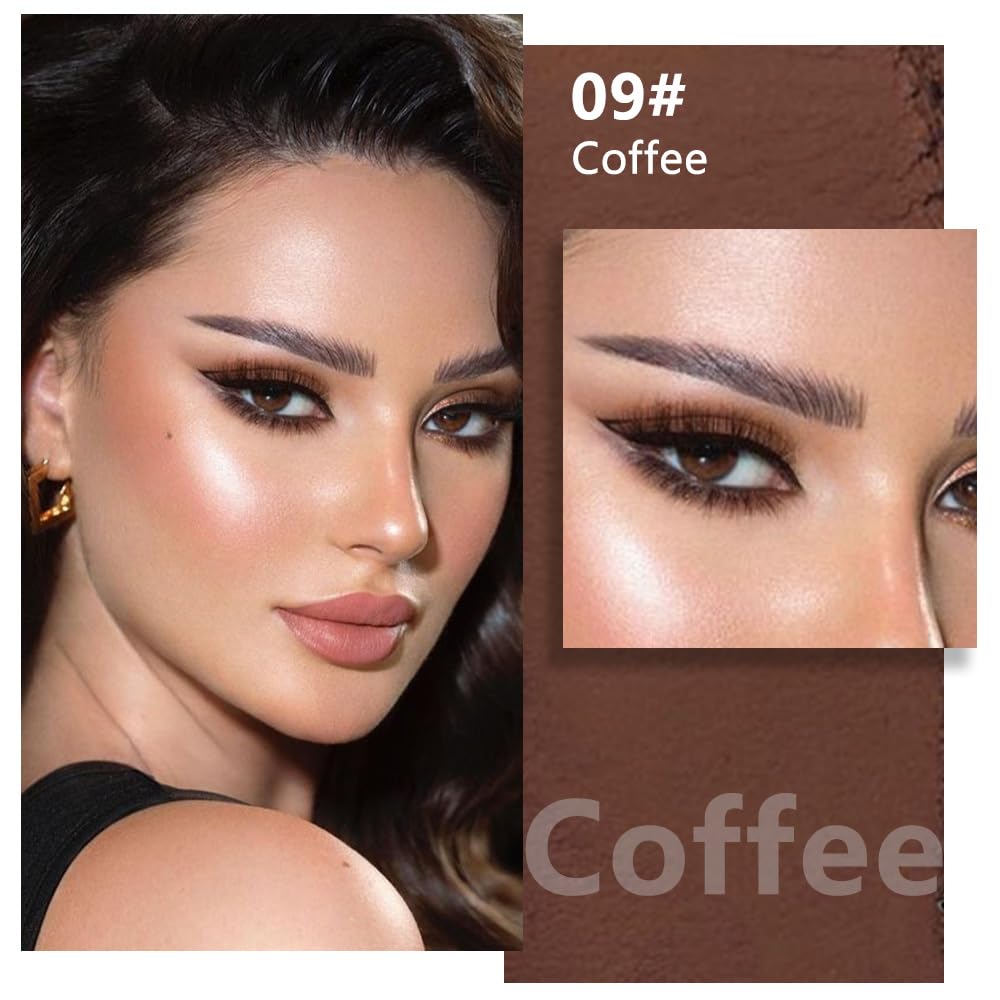 Kaely sombra de ojos cafe mate, textura sedosa para aplicación suave