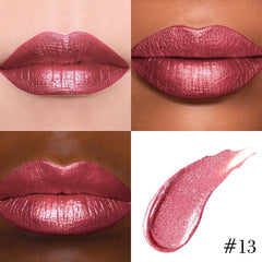 Kaely tonos metalicos para labios, desde nude hasta rojo intenso.