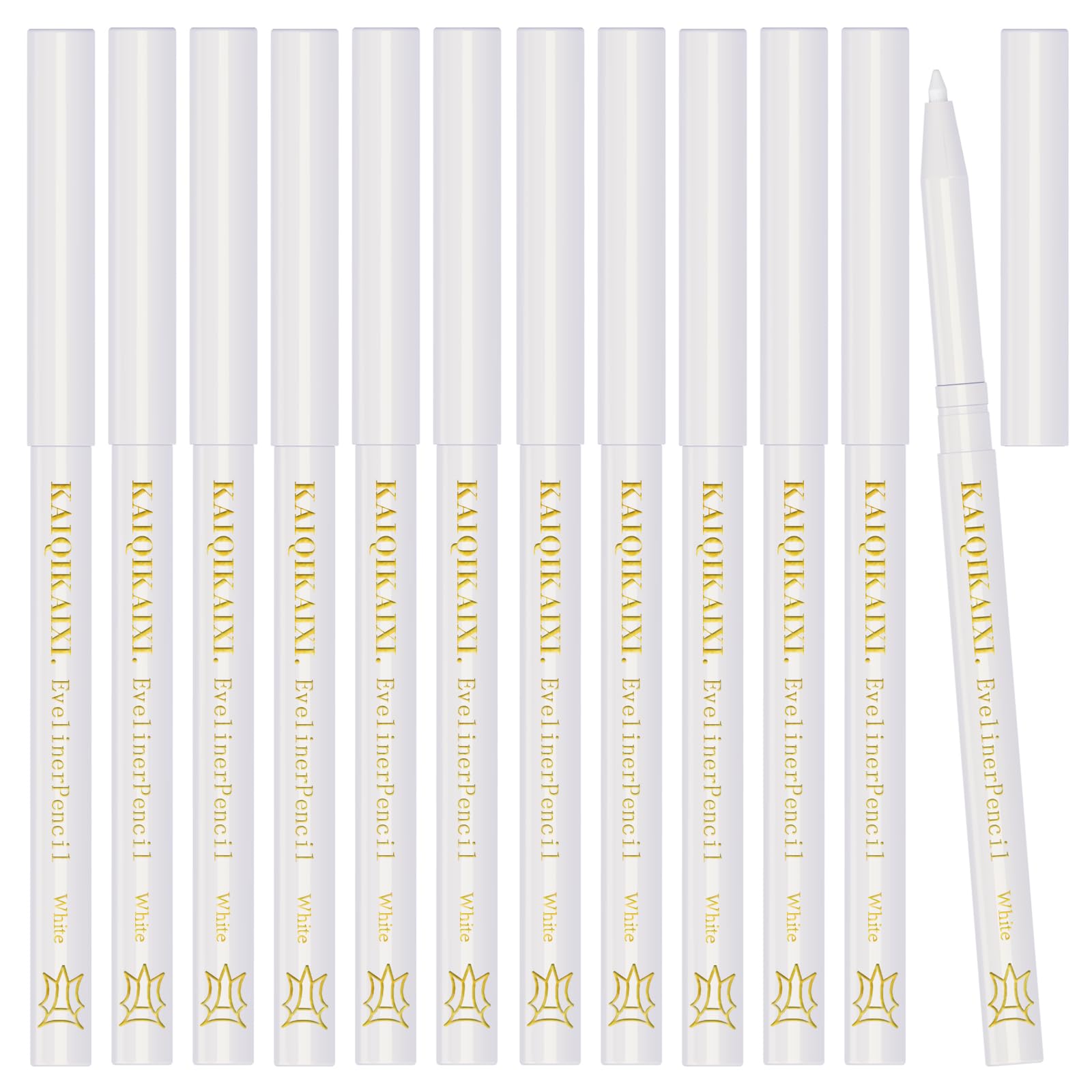 Delineador blanco KAIQIKAIXI: 12 piezas para delineado y resaltado.