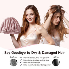 Bonete Kaome para cabello largo y rizado, protegido al dormir