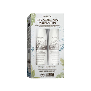 Kareol kit post-enderezado keratina champú sin sulfatos, resultados duraderos