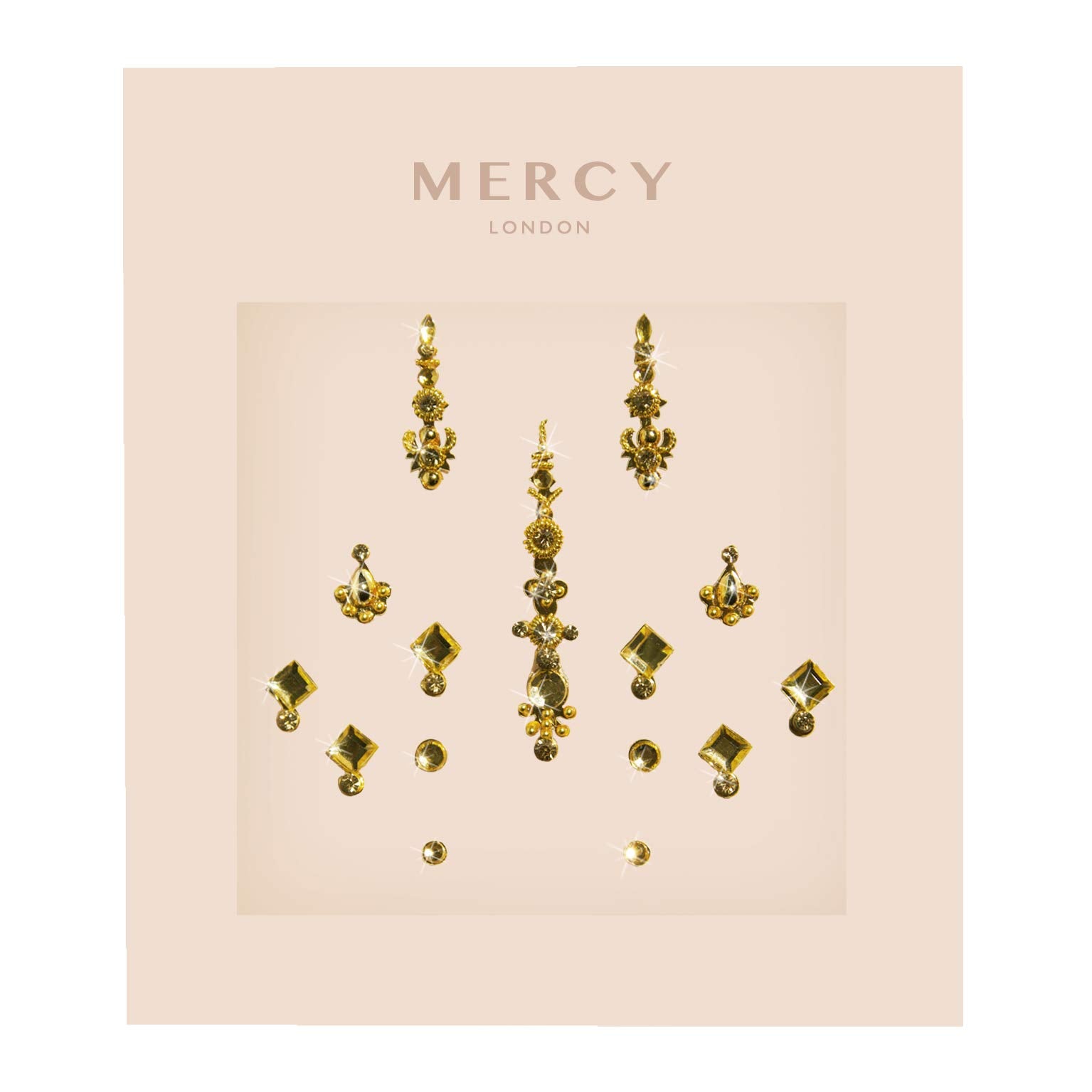 Karizma Gigi Gold Bindi, paquete múltiple dorado para combinar estilos.