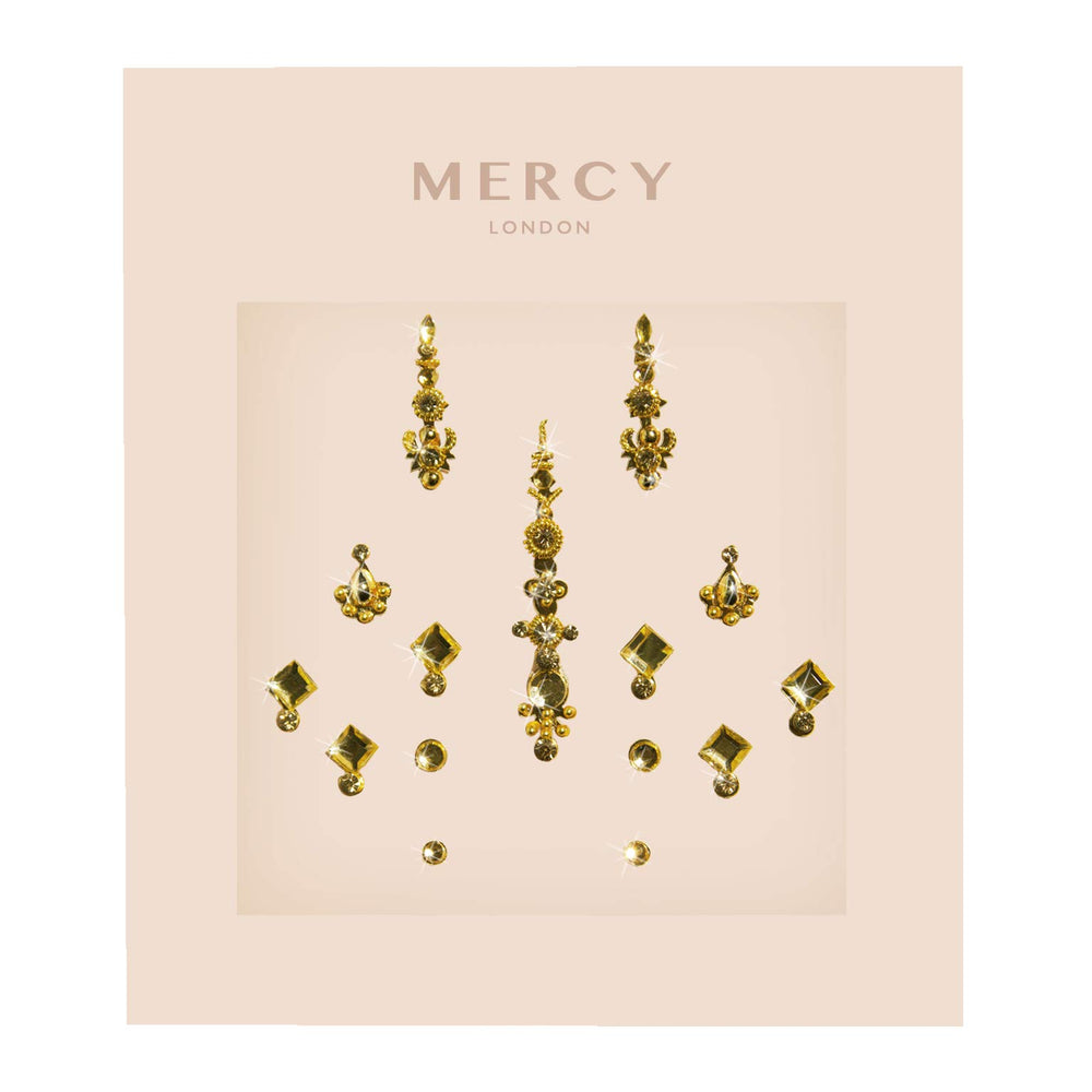 Karizma Gigi Gold Bindi, paquete múltiple dorado para combinar estilos.