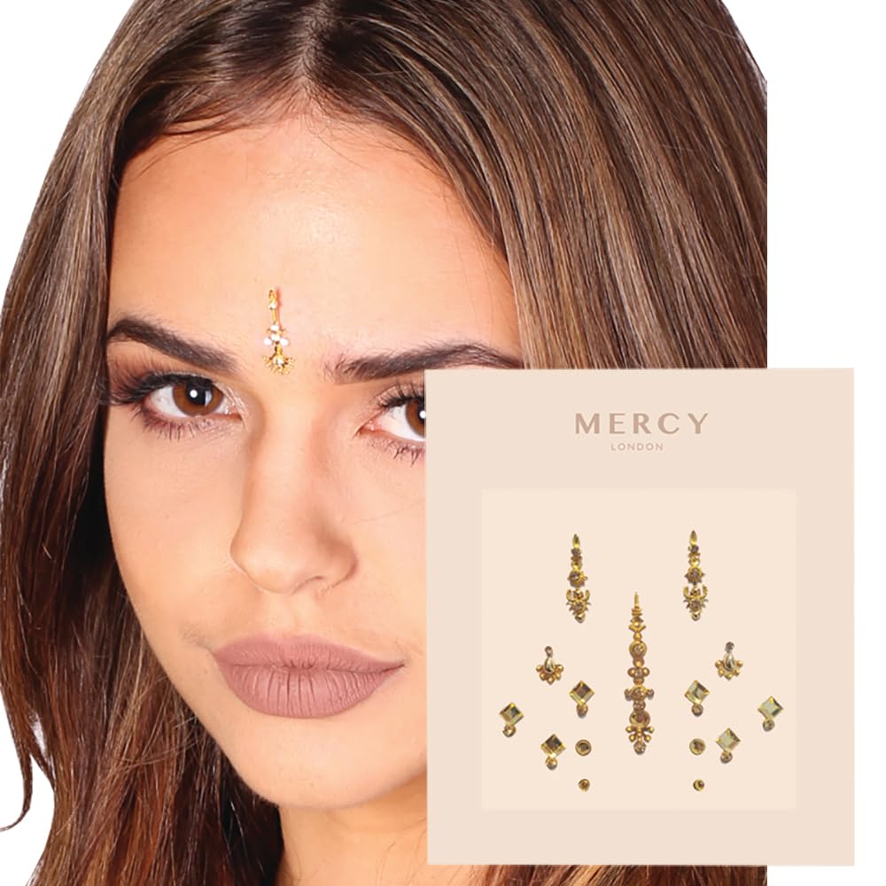 Gigi Gold Bindi en tono dorado para noches Bollywood.