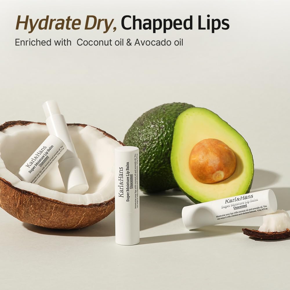 Karl&Häns Aceite de coco y aguacate nutre y protege los labios