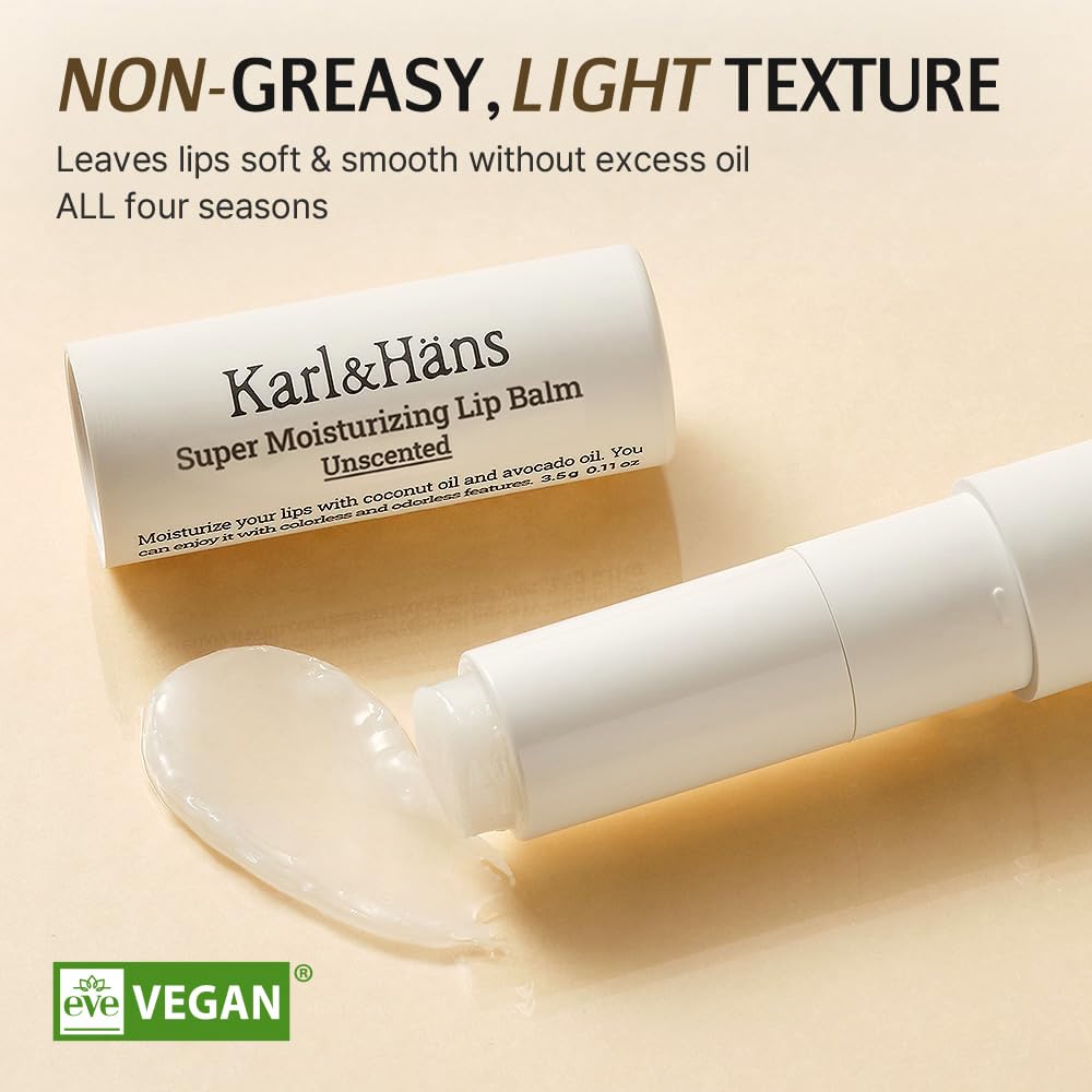Karl&Häns Balsamo labial incoloro y sin olor, apto para toda la familia