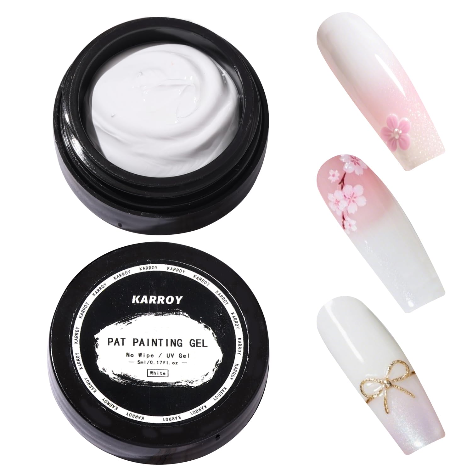 Karroy esponja de uñas para ombre, suave gradiente de color.