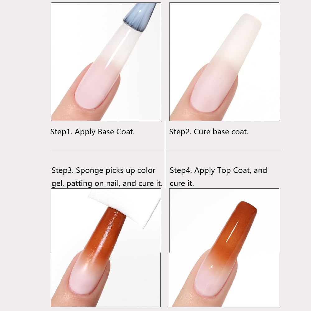 Karroy gel de uñas sin necesidad de limpiar entre capas, acabado suave.