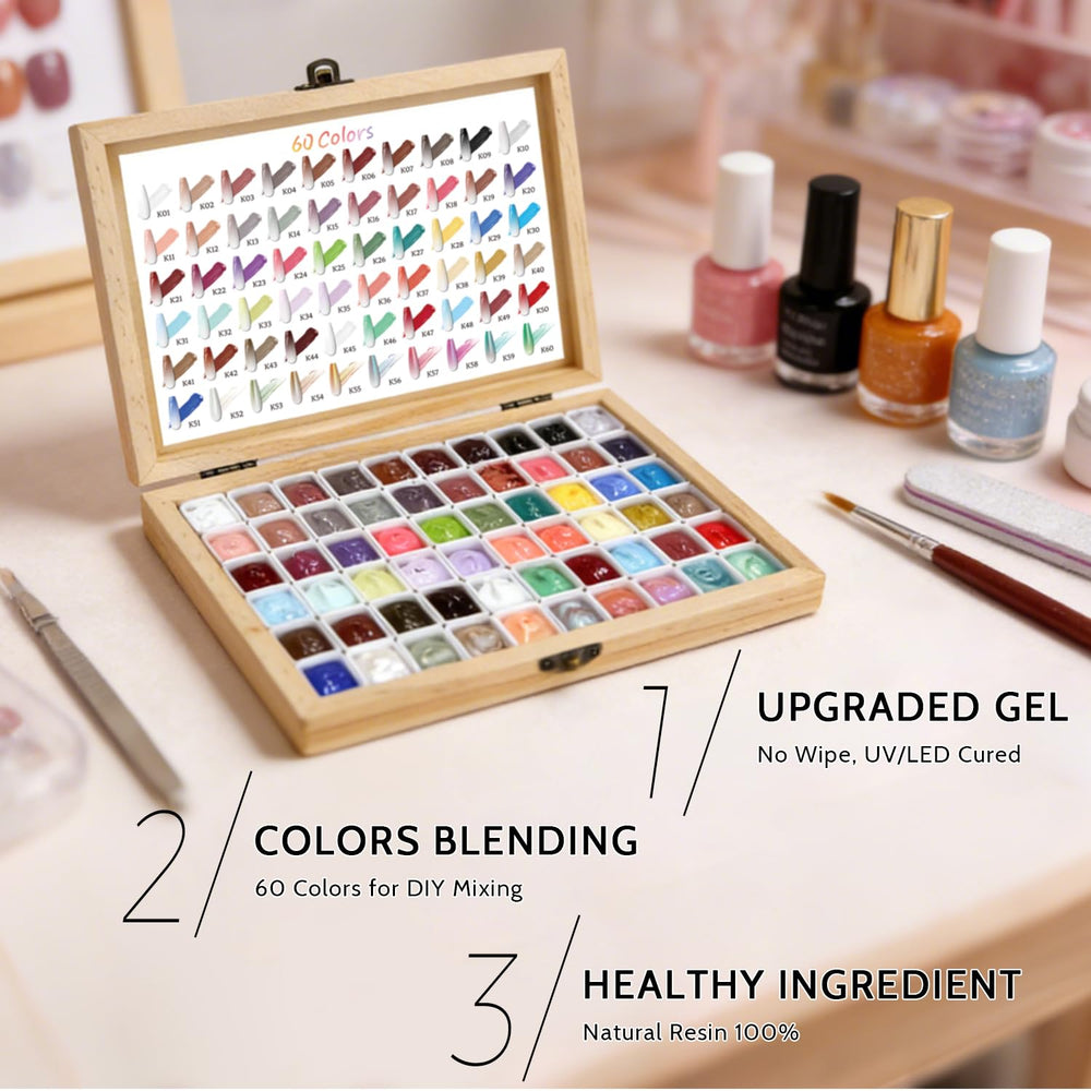 Karroy nueve técnicas uñas gel pat paleta para creatividad.