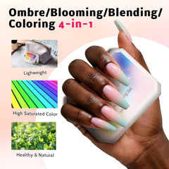 Karroy aura floreciente en uñas añade volumen y detalle elegante.