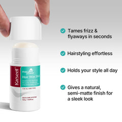 Karseell cera barra para cabello textura mate sin brillos.