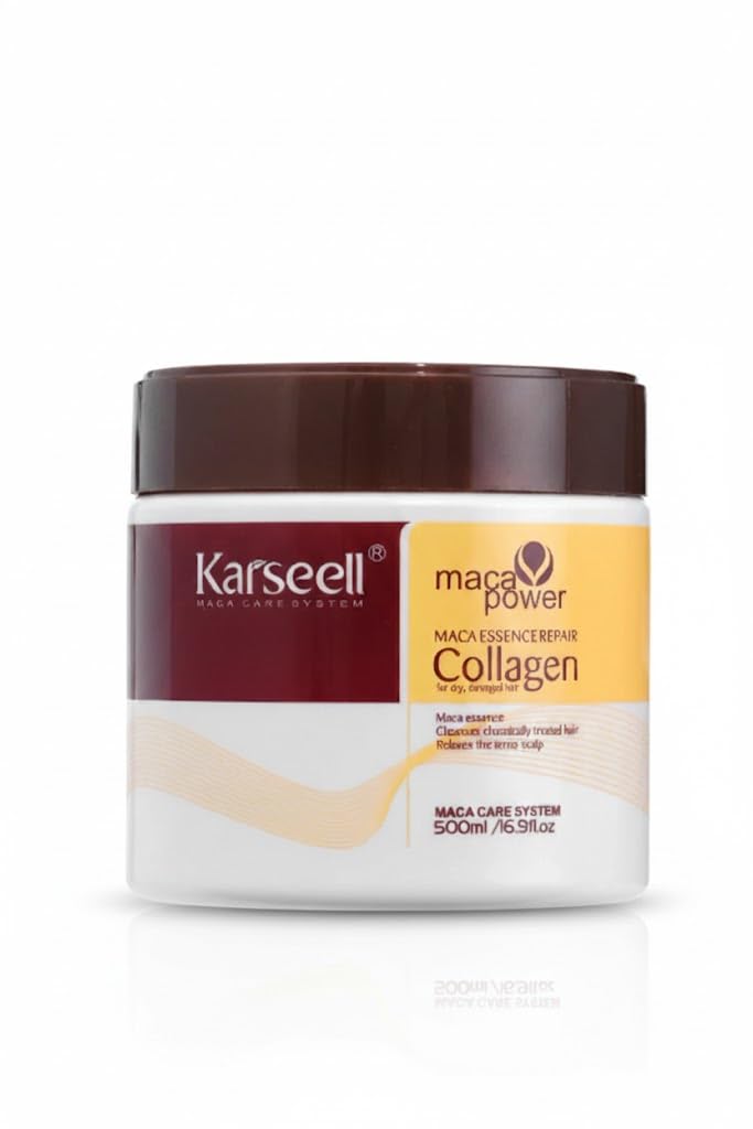 Karseell mascarilla capilar con aceite de argán para hidratación profunda y suavidad.