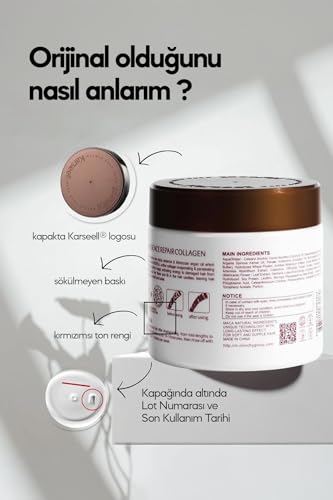 Karseell mascarilla capilar con colágeno para reparación suave y flexible.