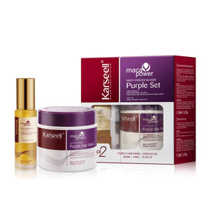 Karseell mascarilla morada para cabello rubio, neutraliza tonos amarillos y aporta brillo.