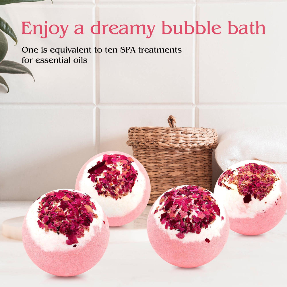 KASTU caja regalo elegante para bombas de baño de cuatro piezas.