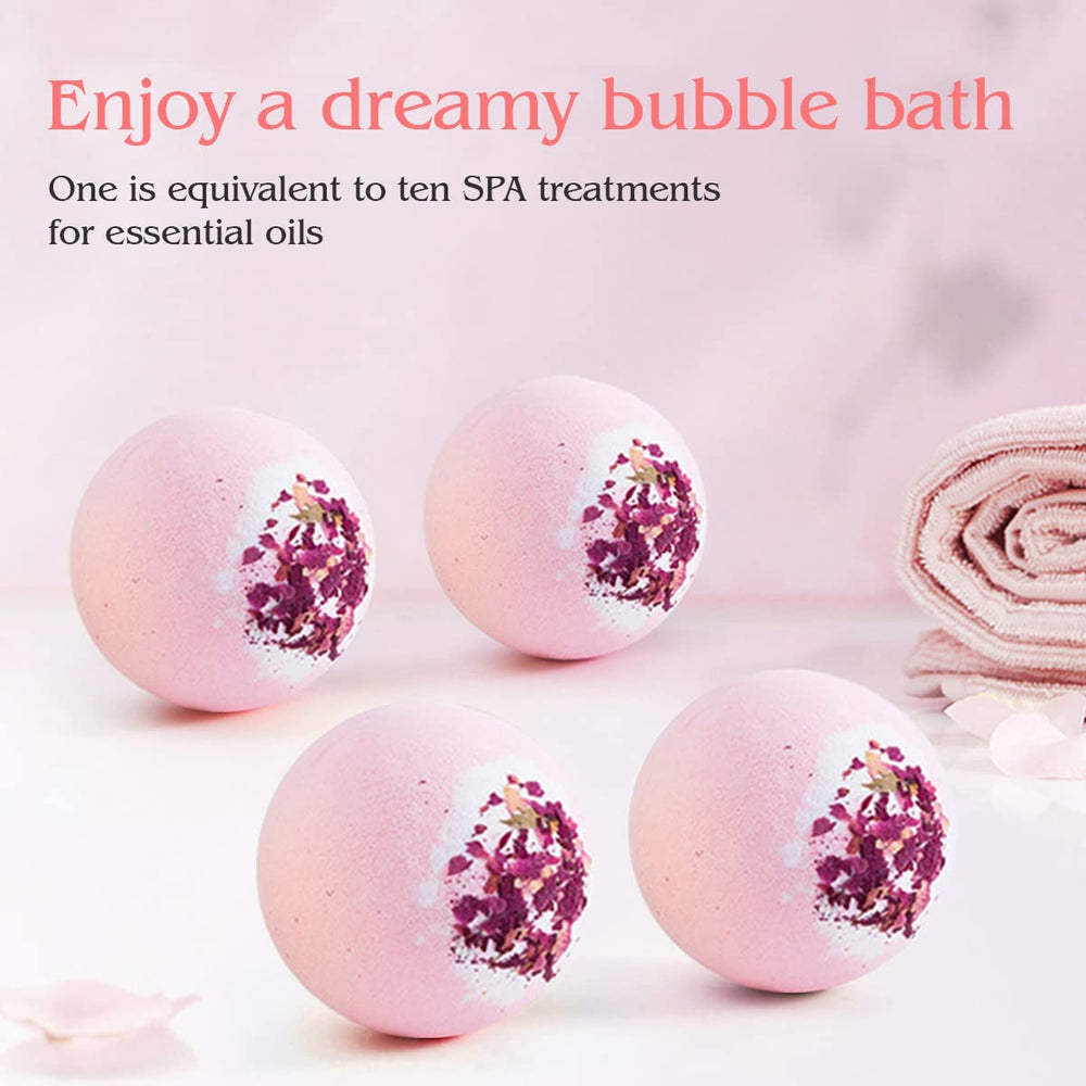 KASTU set regalo con cuatro bombas de baño, ideal para spa en casa.