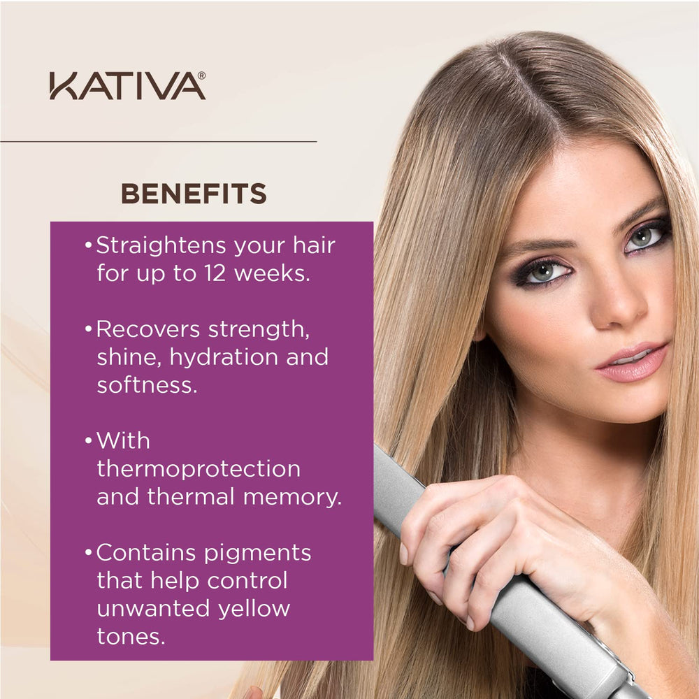 KATIVA Alisado Brasileño, pre-tratamiento con champú, preparación del cabello.