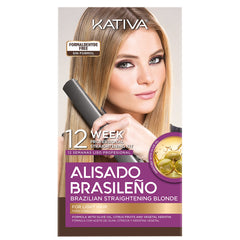 KATIVA Alisado Brasileño para Rubias, kit completo listo para uso en casa.