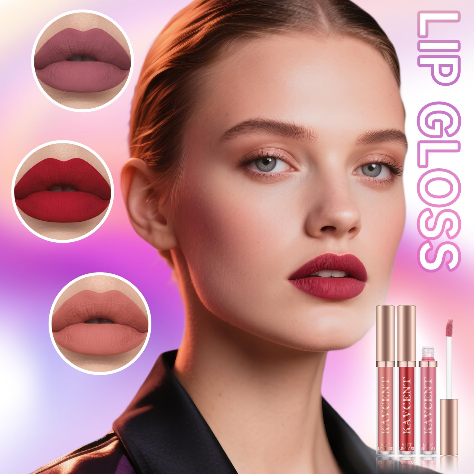 KAVCENT maquillaje teen pinceles y kit para aplicación precisa