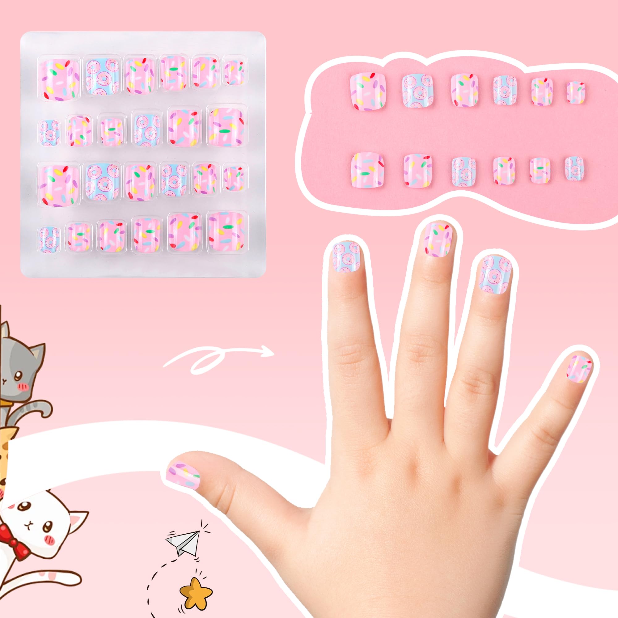 Ideales para fiestas y cumpleaños, uñitas Kawyehu