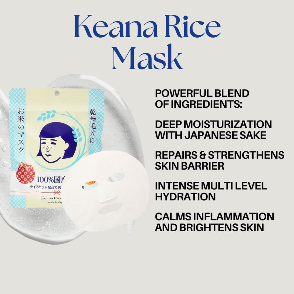 Crema del Rice Pack de Keana Nadeshiko suaviza la piel.