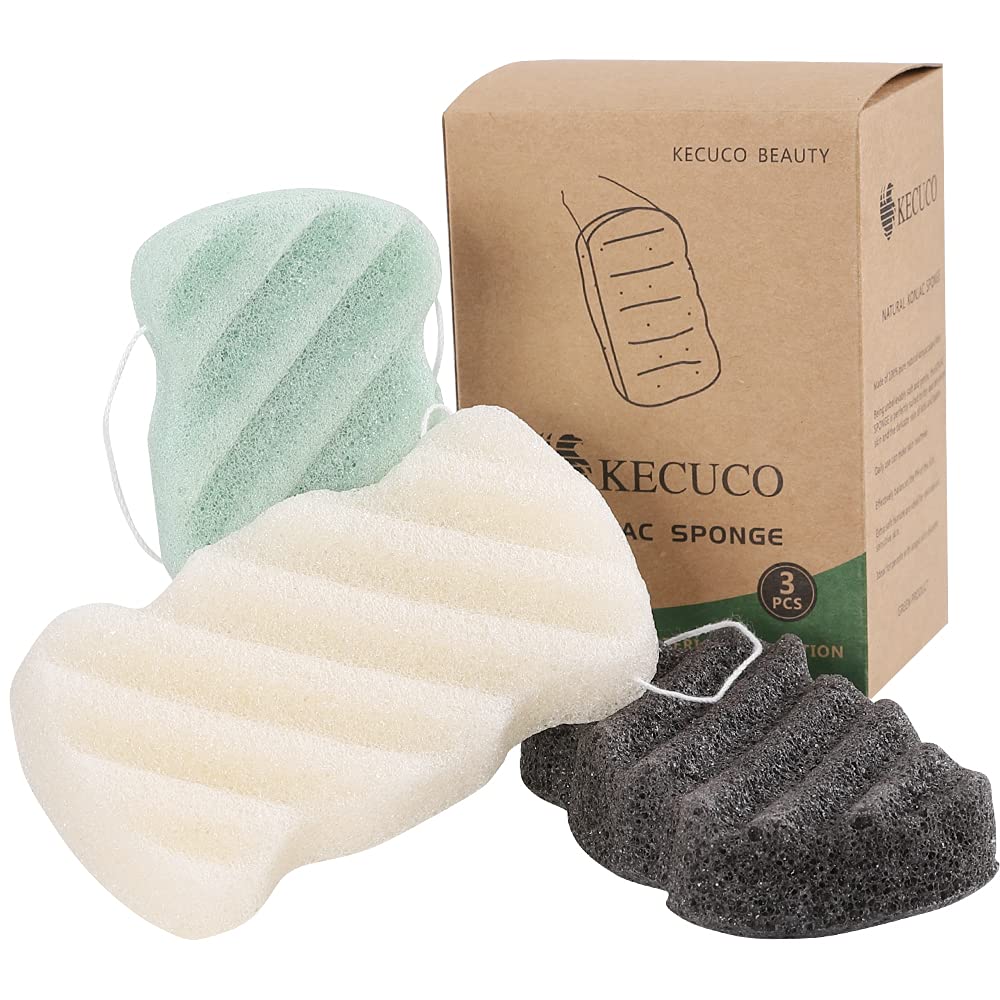 KECUCO konjac esponja baño bebes: ideal para piel delicada y limpieza suave