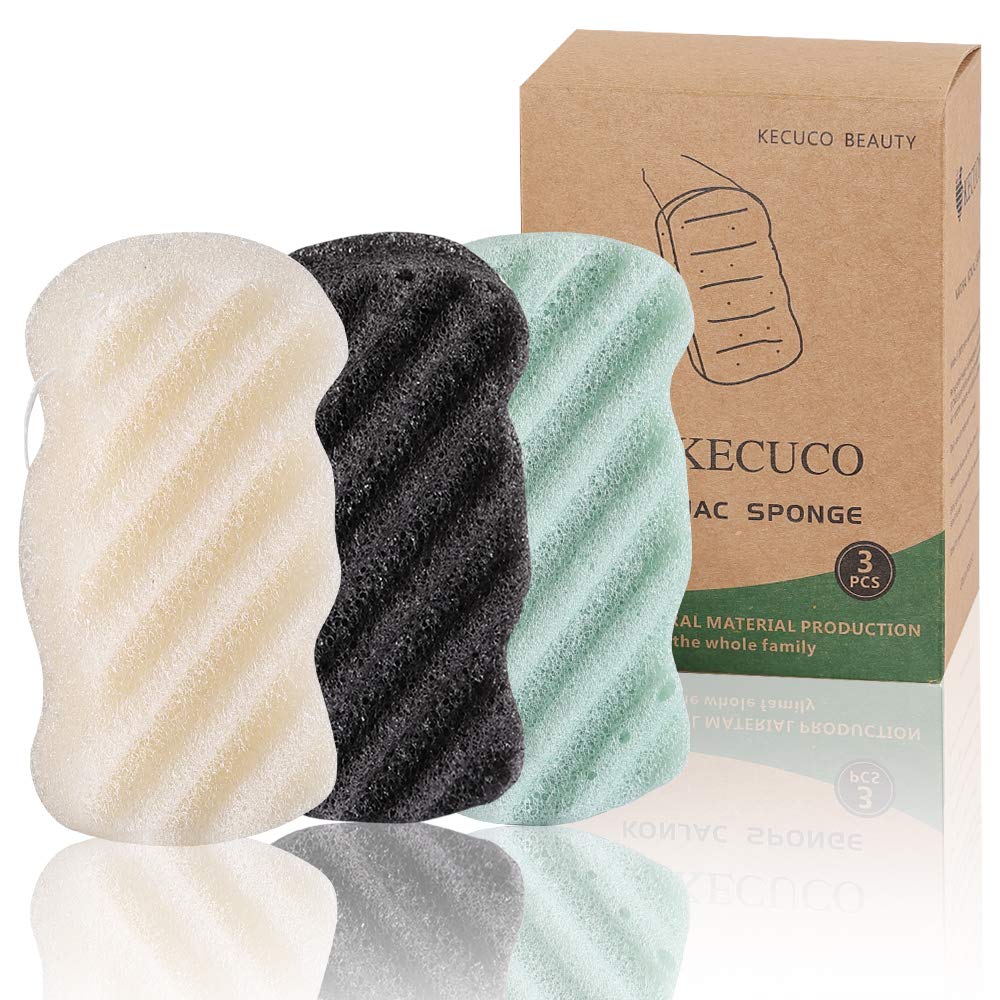KECUCO konjac esponja baño ninos: suave para baño diario de niños
