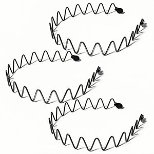 KELUBATU Bandas metálicas tres-pack para cabello, ideal para deporte y uso diario