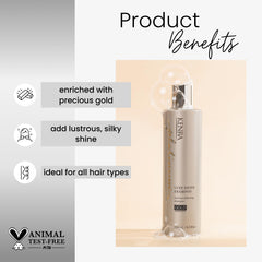 Kenra Platinum Lujo Brillo Shampoo, textura cremosa que se siente suave al tacto.