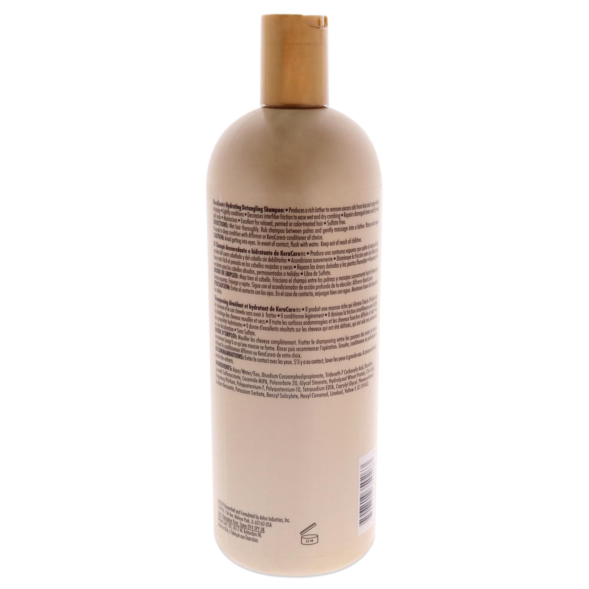 KeraCare Avlon, etiqueta frontal, empaque informativo para compra consciente.