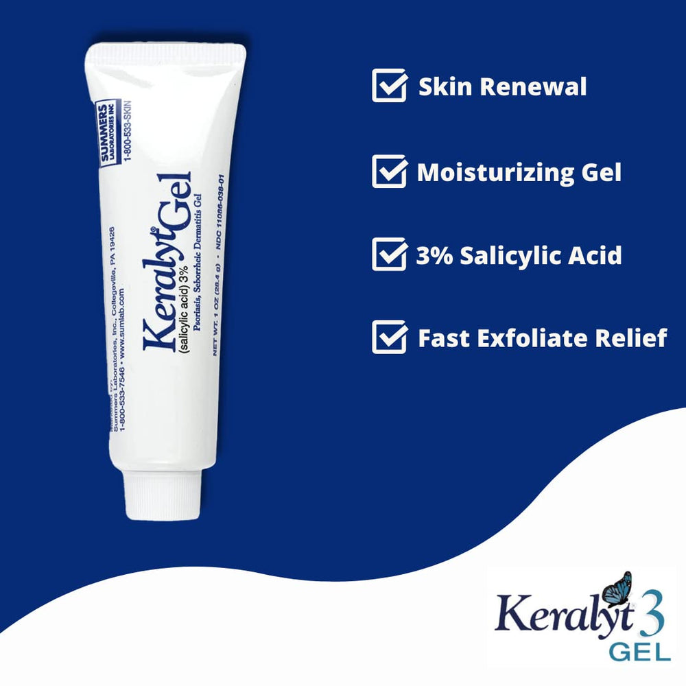 Keralyt 3% gel, textura ligera para hidratar y renovar la piel.