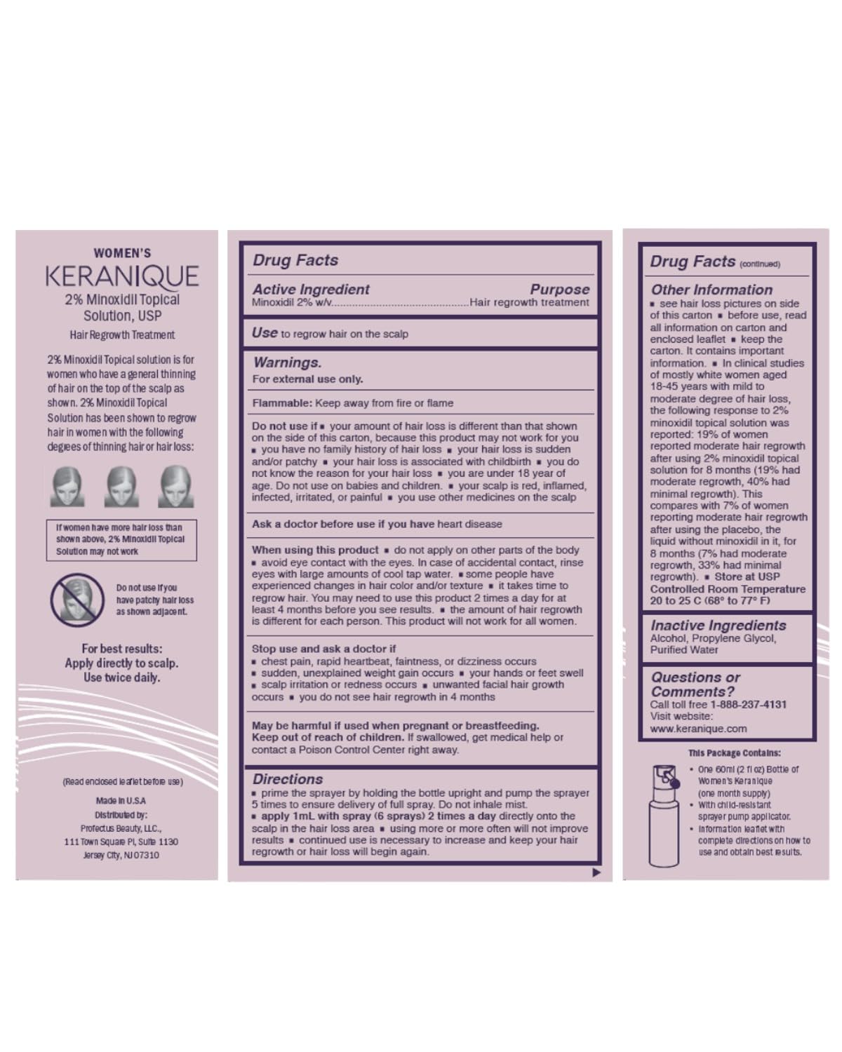 Keranique resultados visibles en meses usando el sistema