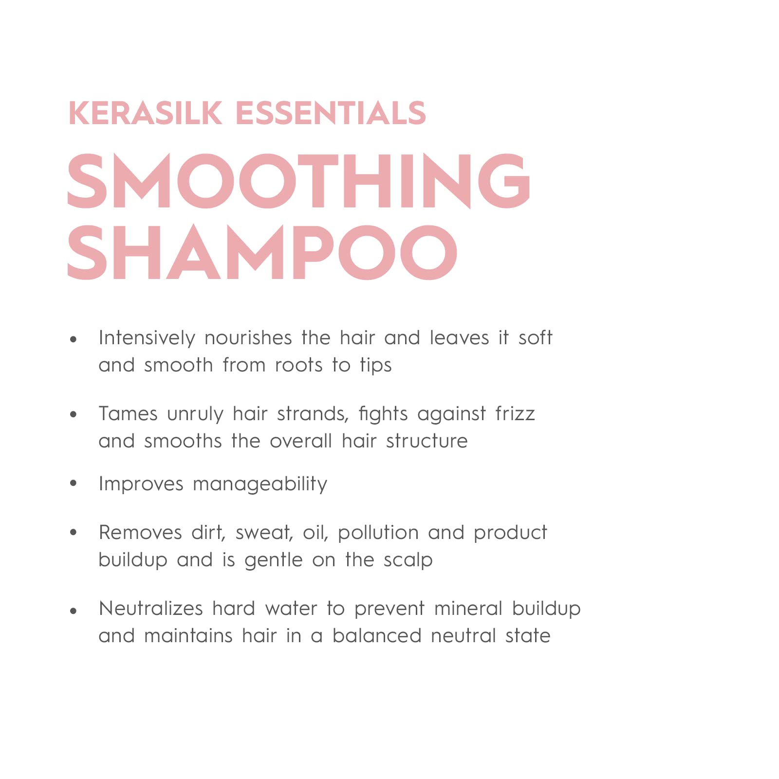 Kerasilk champú alisante, espuma cremosa: limpieza suave para cabello encrespado