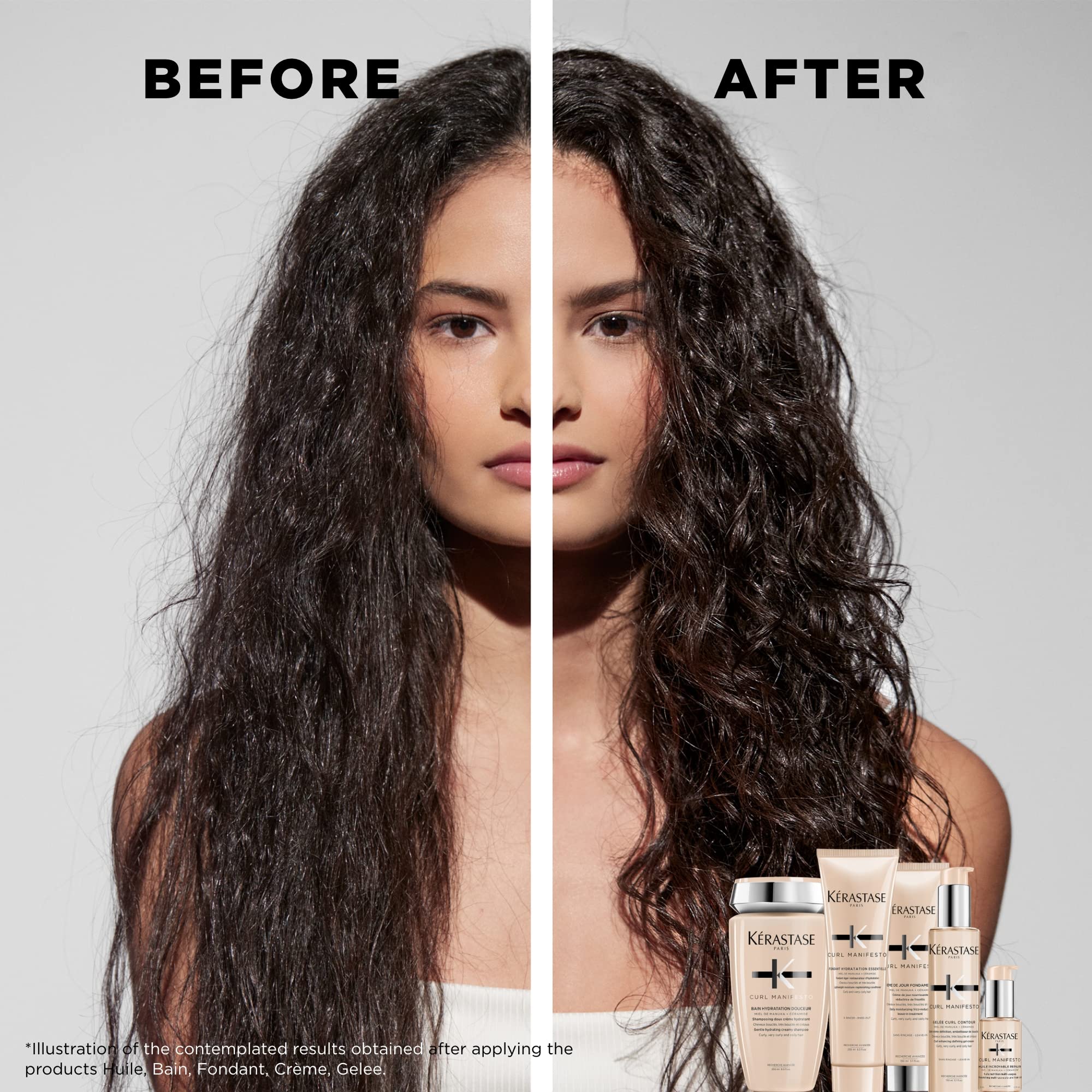 KÉRASTASE Curl Manifesto Gelee Curl Contour, uso diario para rizos con brillo.