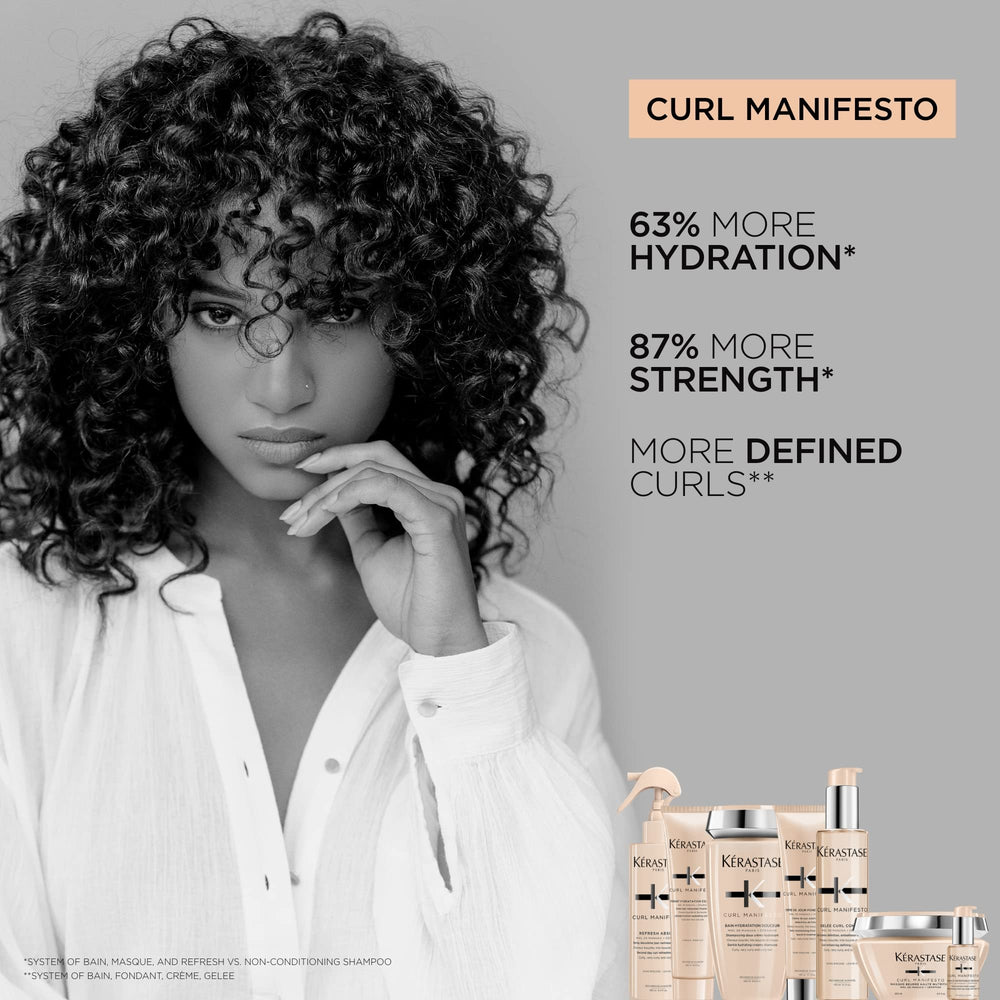 KÉRASTASE Curl Manifesto Gelee Curl Contour, rizos hidratados sin sensación pesada.