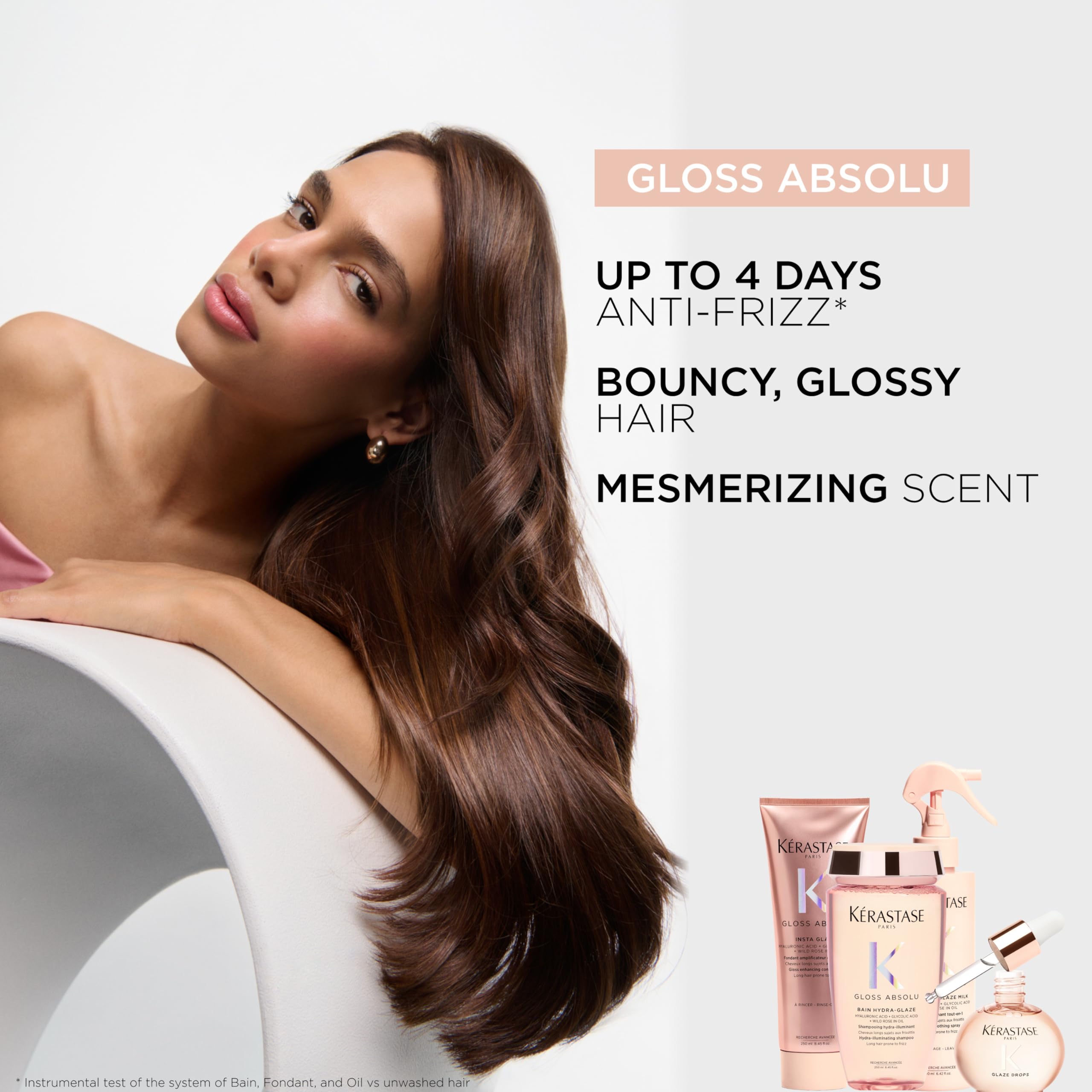 Kerastase Gloss Absolu: aroma cítrico y floral para una experiencia sensorial.