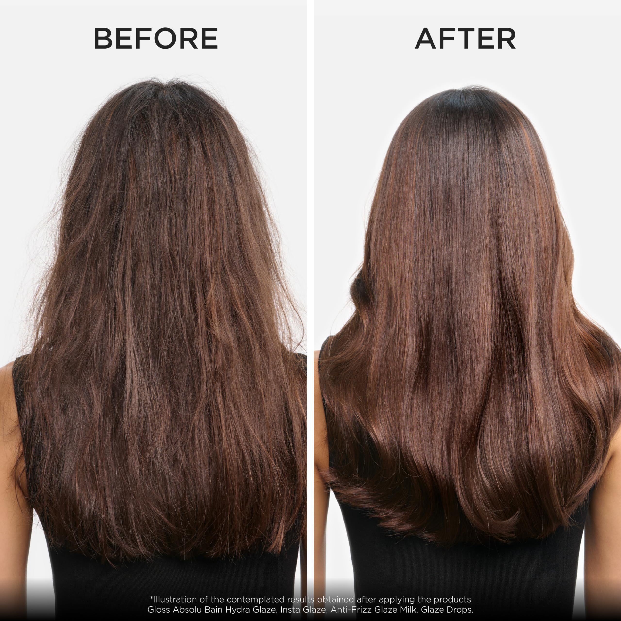 Kerastase Gloss Absolu: cabello brillante tras el lavado.