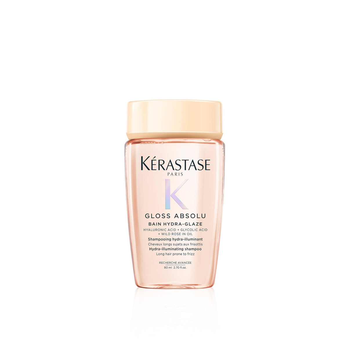 Kerastase Gloss Absolu: champú en botella, ideal para llevar y obtener brillo duradero.