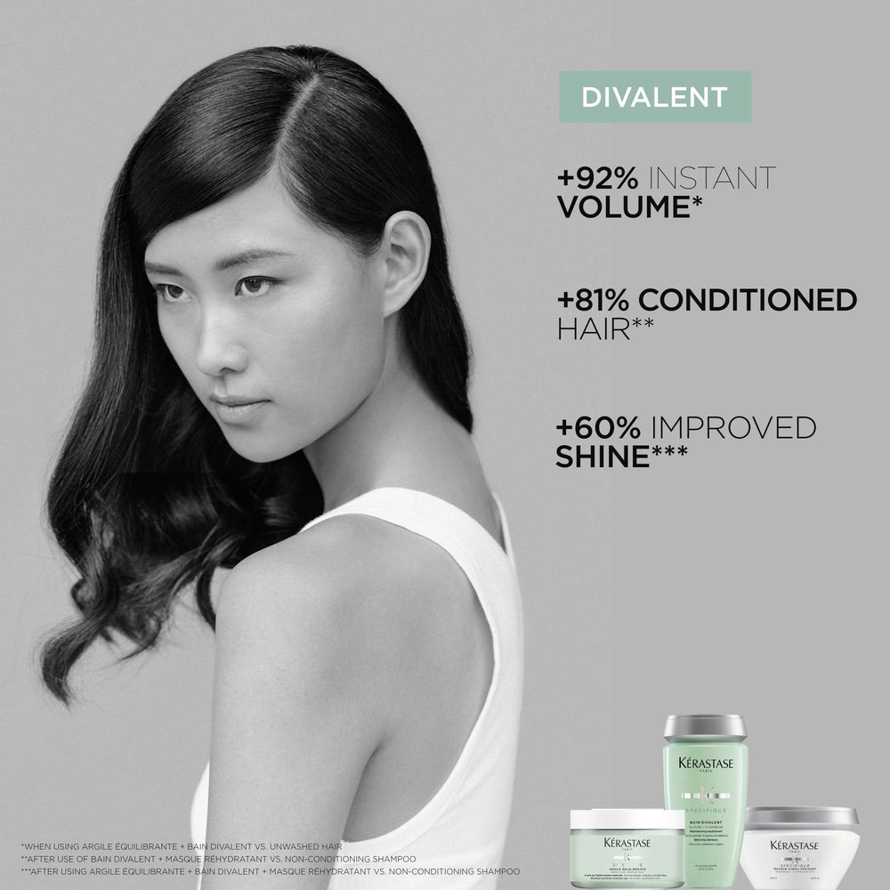 Aplicación con Kerastase Rehidratante en cabello limpio y ligeramente secado; facilita deslizamiento