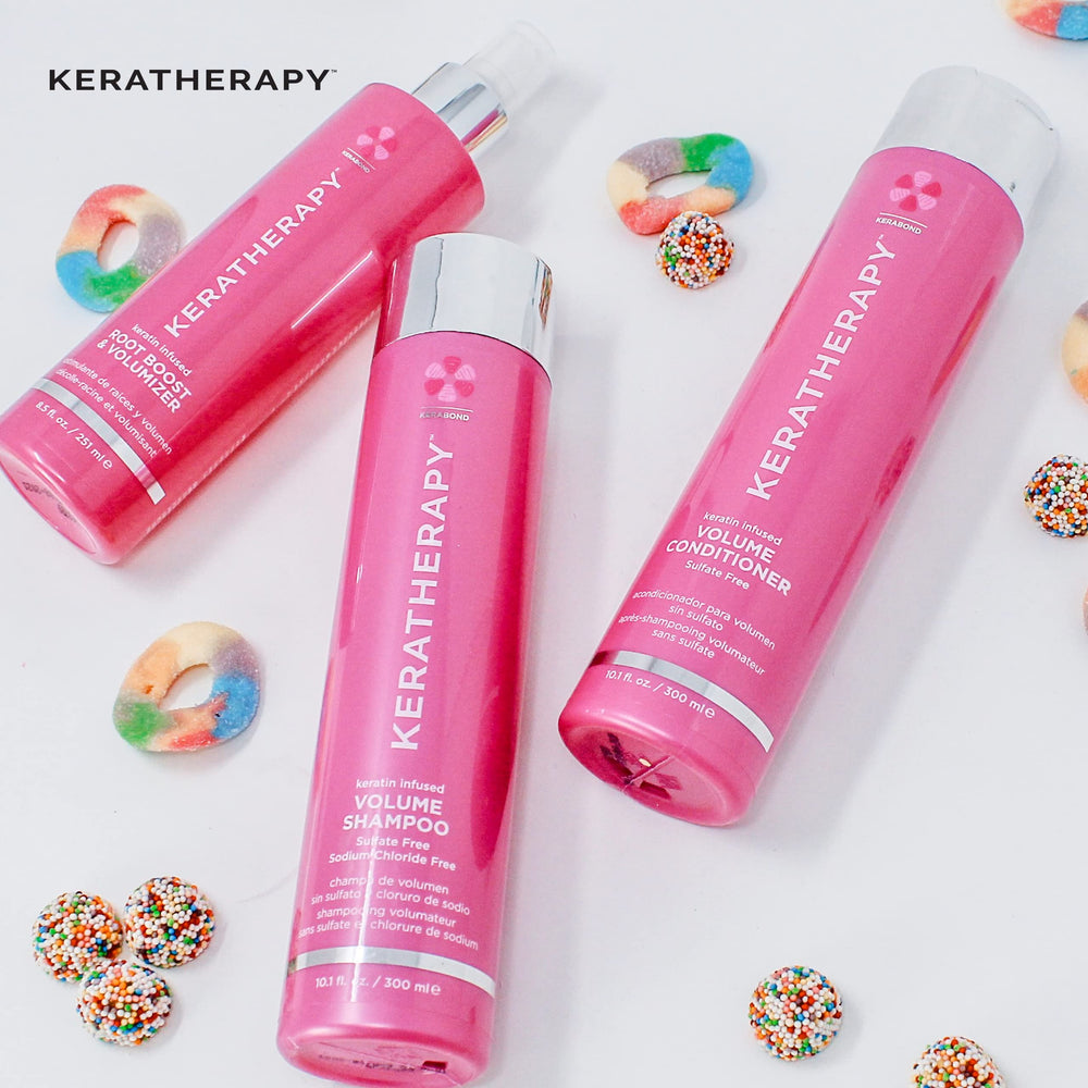 Keratherapy aplicación de volumen desde la raíz para mayor cuerpo