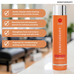KERATHERAPY Color Protect Shampoo, aceite de frambuesa roja para antioxidante natural.