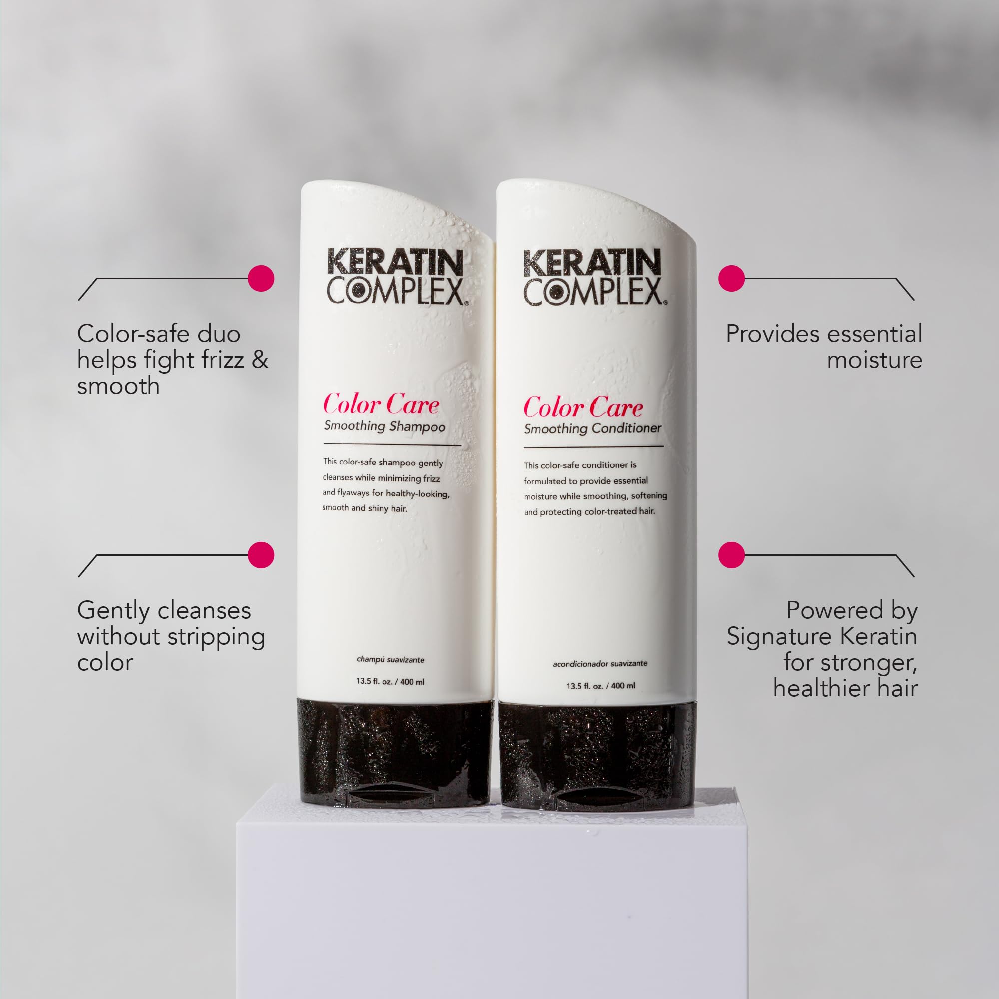Detalle de empaque Keratin Complex Color Care, protección suave del color