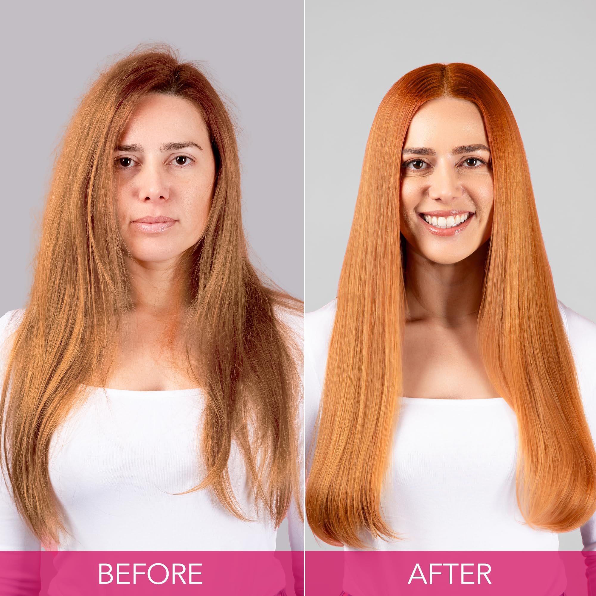 Pelo con brillo sedoso tras usar el dúo Color Care