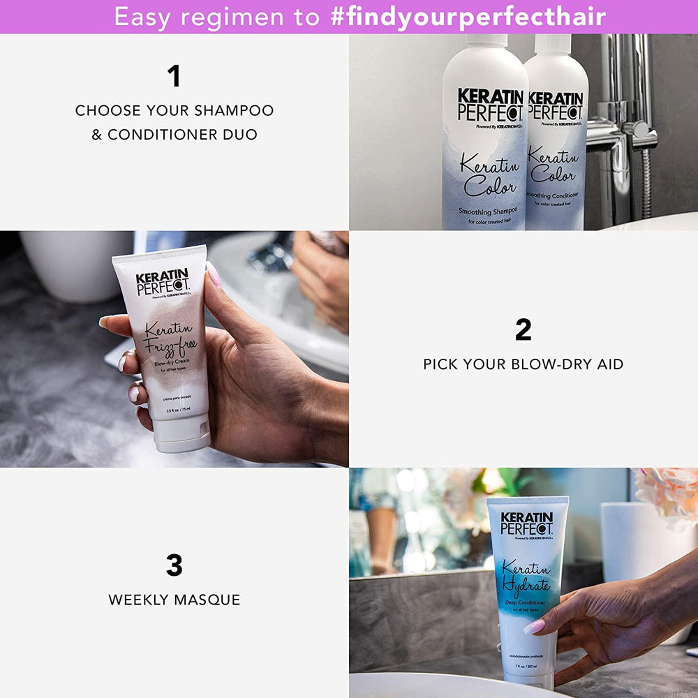 Dúo compacto para viaje de Keratin Perfect Color, fácil de llevar