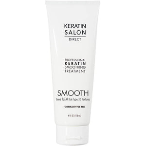 Keratin Salon Direct crema de keratina para cabello suave y manejable.