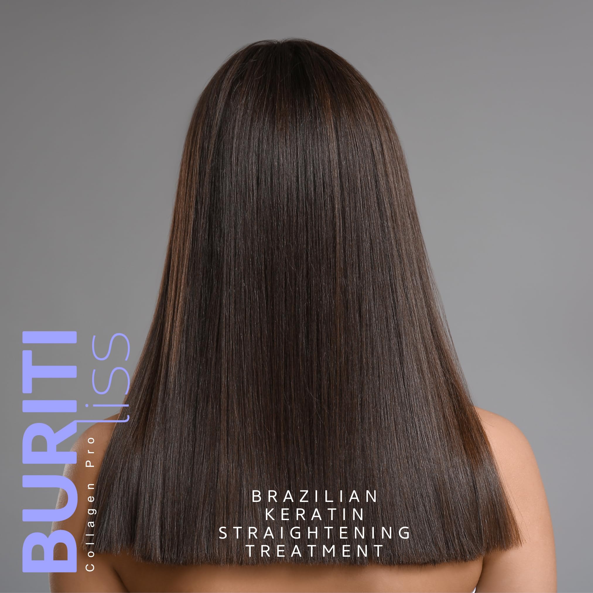 Secado con secador de Kerazon Buriti para sellar el alisado.