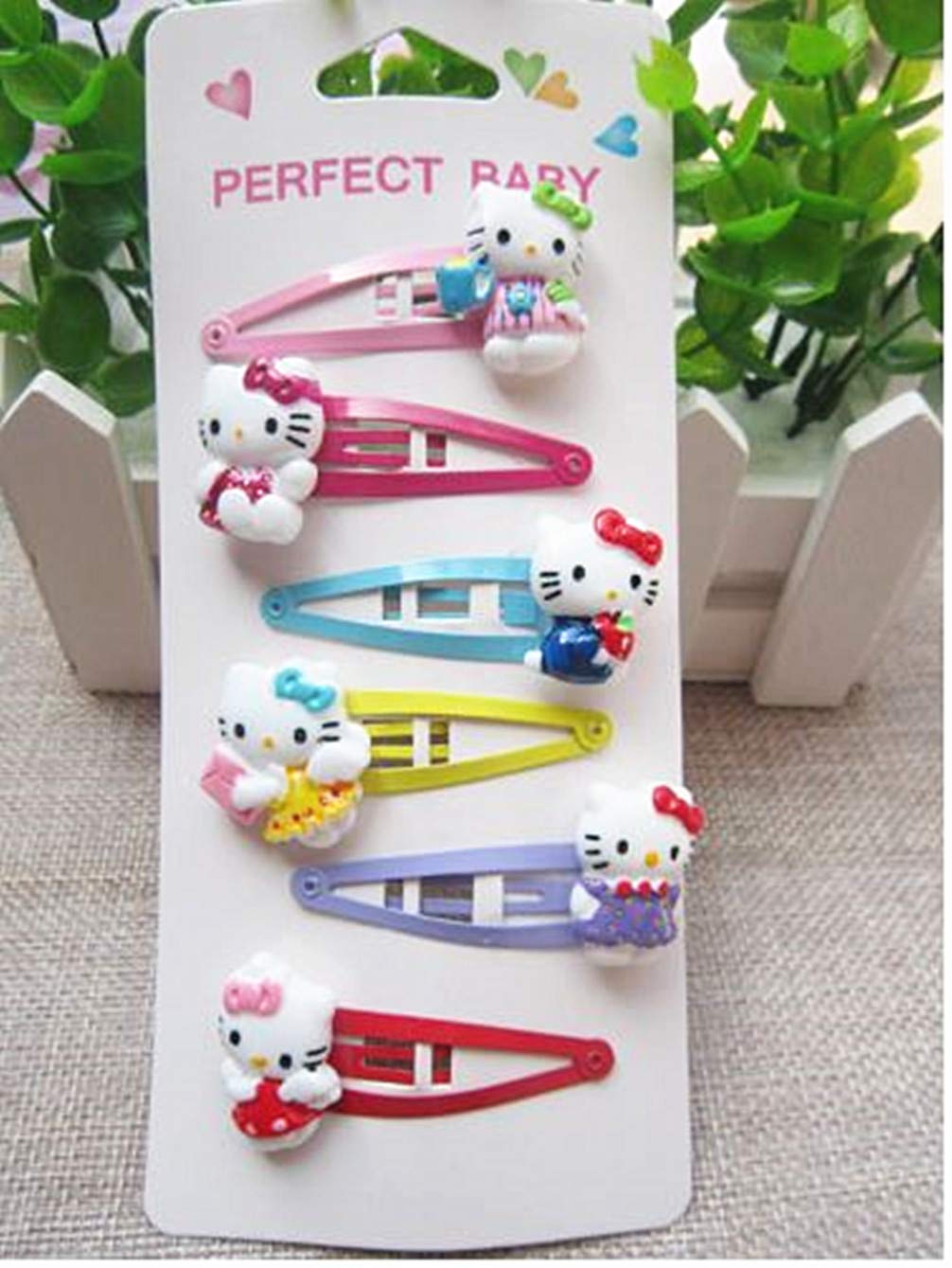 Clips Kerr's Choice Gatito con brillo para un toque de glamour